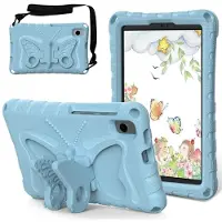 SKALO Samsung Galaxy Tab A11 Butterfly EVA Kotelo - Vaaleansininen