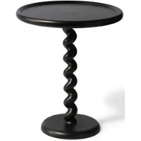 Pols Potten Side Table Twister - Black - Ø46X H56CM