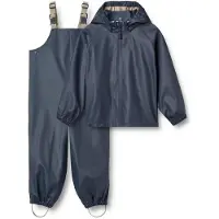 Wheat Rainwear Charlie Set Ink Ink 104 cm Laivastonsininen 104 cm Pojat, Tytöt