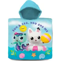 Kids Euroswan poncho, puuvillaa, 60 x 120 cm