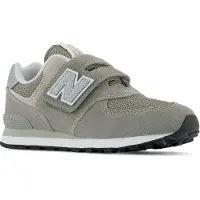 New Balance unisex for kids. PV574V1 Leather Sneakers 574 Core Hook & Loop green (31), Flat, Velcro, Casual, children's fashion