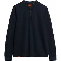 Superdry Vintage Textured Grandad Pitkähihainen T-paita