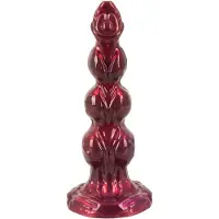 Beasty Cocks - Ihmissusi-Willie dildo imukupilla - viininpunainen (21 cm)