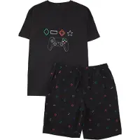 Trendyol Lyhyt pyjama sininen / vihreä / tulenpunainen / musta