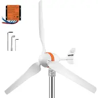 Vevor -tuuliturbiinigeneraattori, 12 V/AC-tuuliturbiinisarja, 400 W:n tuulivoimageneraattori MPPT-ohjaimella, 3 terää, automaattinen tuulen suunnan säätö, sopii terassille, veneelle, matkailuautoon, mö