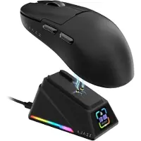 24hShop Ajazz AJ159 APEX langaton pelihiiri - 42000 DPI, 8000 Hz, PAW3950 APEX, Bluetooth/2.4G/USB, musta