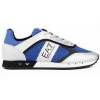 EA7 unisex. 7X000334_AF18610 Trainers Black & White Laces Blue (46), Fabric, Flat, Casual