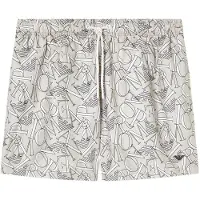 Emporio Armani for man. EM000583_AF20440 Allover taupe swimming costume (L), Beachwear, Polyester