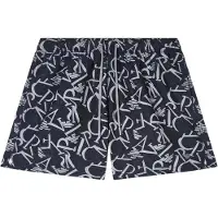 Emporio Armani for man. EM000583_AF20440 Allover swimming costume black (L), Beachwear, Polyester