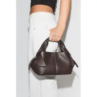 Gina Tricot  - Top handle detail bag - käsilaukut - Ruskea - ONESIZE - Naiset