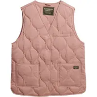 Superdry for woman. W5011947A Quilted Lite Liner Vest pink (XL), Casual, Polyester