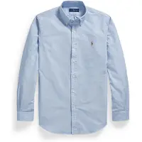 Ralph Lauren Custom Fit Striped Oxford Shirt - Blue - L