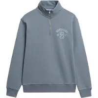 Superdry for man. M2014089A Sweatshirt Athletic Ess Half Zip blue (XL), Casual, Polyester