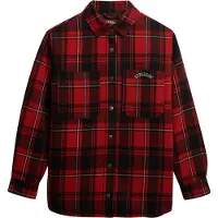 Superdry for woman. W4010496A Red Check Lined shirt (XS), Casual, Polyester, Long sleeve