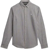 Superdry for woman. W4010565A Slim fit oxford shirt blue (XL), Casual, Cotton, Long sleeve