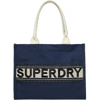 Superdry for woman. W9110381A Luxe navy bag (OSFA), Casual, Cotton