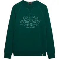 Superdry for man. M2014474A Merchant Vintage sweatshirt in green (XL), Casual, Cotton
