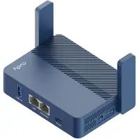 Cudy AX3000, Wi-Fi 6 (802.11ax), Kaksitaajuus (2,4 GHz/5 GHz), Ethernet LAN, Sininen, Kannettava reititin (TR3000)