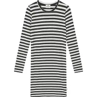Mads nørgaard Mekko - Joustinneule - Stripe Dubina - Musta/Vanil - - 14 v (164) - Mekot