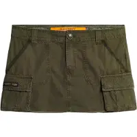 Superdry for woman. W7210305A Skirt Utility Parachute green (XS), Casual, Cotton