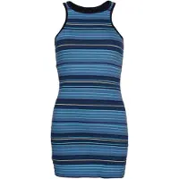 Superdry for woman. W8011412A Vintage Stripe Racer logo dress blue (XS), Casual, Sleeveless / Straps, Organic Cotton, Sustainable