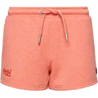 Superdry for woman. W7110388A Knitted shorts with embroidered orange Vintage logo (L), Casual, Cotton, Coral, Sustainable