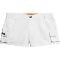 Superdry for woman. W7110406A Vintage Utility short cargo in white (L), Casual, Cotton