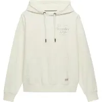 Superdry for woman. W2012691A Luxe Casual Relaxed cream-white hooded jumper (L), Cotton