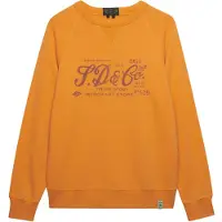 Superdry for man. M2014474A Sweatshirt Merchant Vintage Print orange (M), Casual, Cotton