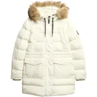 Superdry Talvitakki ' Everest ' ruskea / valkoinen