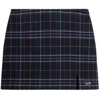 Superdry for woman. W7210321A Navy plaid mini skirt (XXS), Casual, Polyester