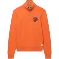 Superdry for man. M2014475A Sweatshirt Neon Half Zip Track orange (L), Casual, Cotton