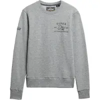 Superdry for man. M2014237A Cutters And Makers grey sweatshirt (S), Casual, Cotton