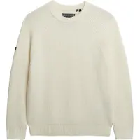 Superdry Chunky Raglan Jumper - Cream - XXL