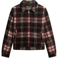 Superdry for woman. W5011945A Checked Ranch Quilted Jacket maroon (M), Casual, Polyester