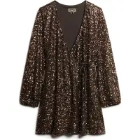 Superdry Sequin Wrap Pitkähihainen Lyhyt Mekko