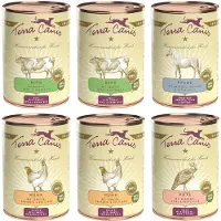 Terra canis 6x400g Classic lajitelma 4 makua koiran märkäruoka
