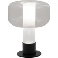 FABAS LUCE Led pöytävalaisin Flick, himmennettävä, Kirkas/läpinäkyvä, Olohuone/ruokailutila, Lasi, Moderni