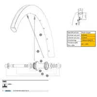 Mavic Cosmic Slr45 26 Maantiepyörän Vanne