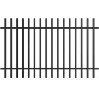 Green Land Aitaelementti Garden Ii Musta 2105x1100x68 Mm