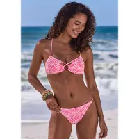 Venice beach Bikinitoppi vaaleanpunainen / valkoinen