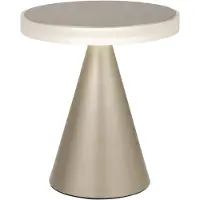 FABAS LUCE Led pöytävalaisin Neutra, himmennettävä, Messinki/kulta, Makuuhuone, Metalli, Moderni