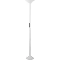 FABAS LUCE Led uplight lattiavalaisin Tratto, himmennettävä, Valkoinen/opaali, Olohuone/ruokailutila, Metalli, Moderni