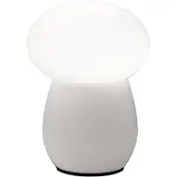 FABAS LUCE Pöytävalaisin Freddy, Valkoinen/opaali, Olohuone/ruokailutila, Lasi