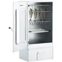 vidaXL BBQ-uunisavustin ja 1 kg puulastuja 44,5 x 29 x 83 cm