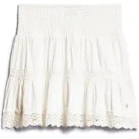 Superdry for woman. W7210324A Miniskirt Ibiza white (L), Casual, Cotton