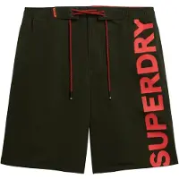 Superdry for man. M3010238A Classic green swimming costume (L), Beachwear, Recycled Polister, Sustainable