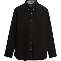 Superdry for man. M4011044A Classic Needle Cord Shirt black (XL), Casual, Cotton, Long sleeve