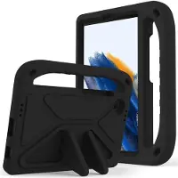 SKALO Samsung Galaxy Tab A9 Lasten suojakotelo, jossa on kahva ja jalusta - Musta
