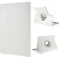 SKALO Samsung Galaxy Tab S10 Lite 360 Litchi Kotelo - Valkoinen